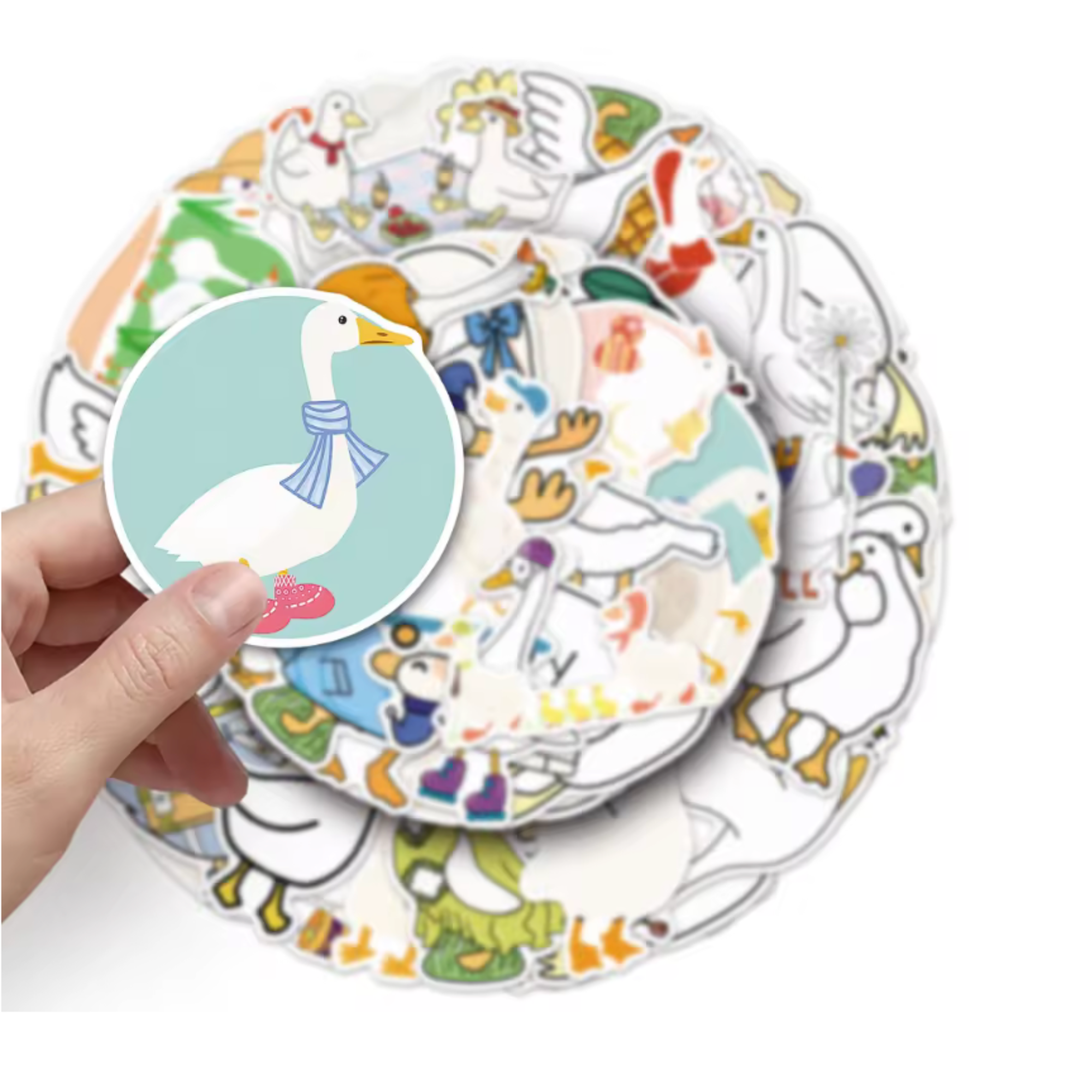 White duck Stickers (50 pcs)
