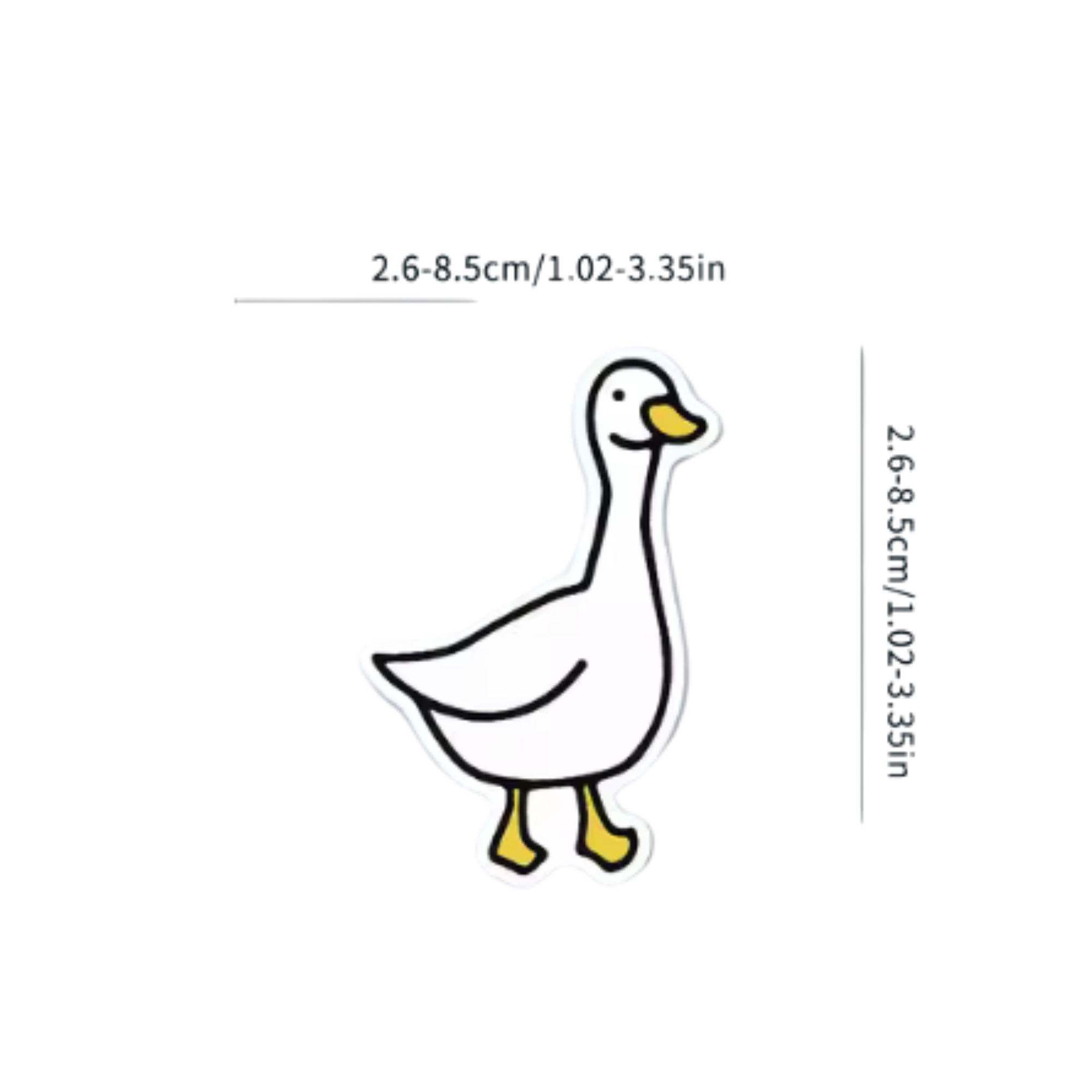 White duck Stickers (50 pcs)
