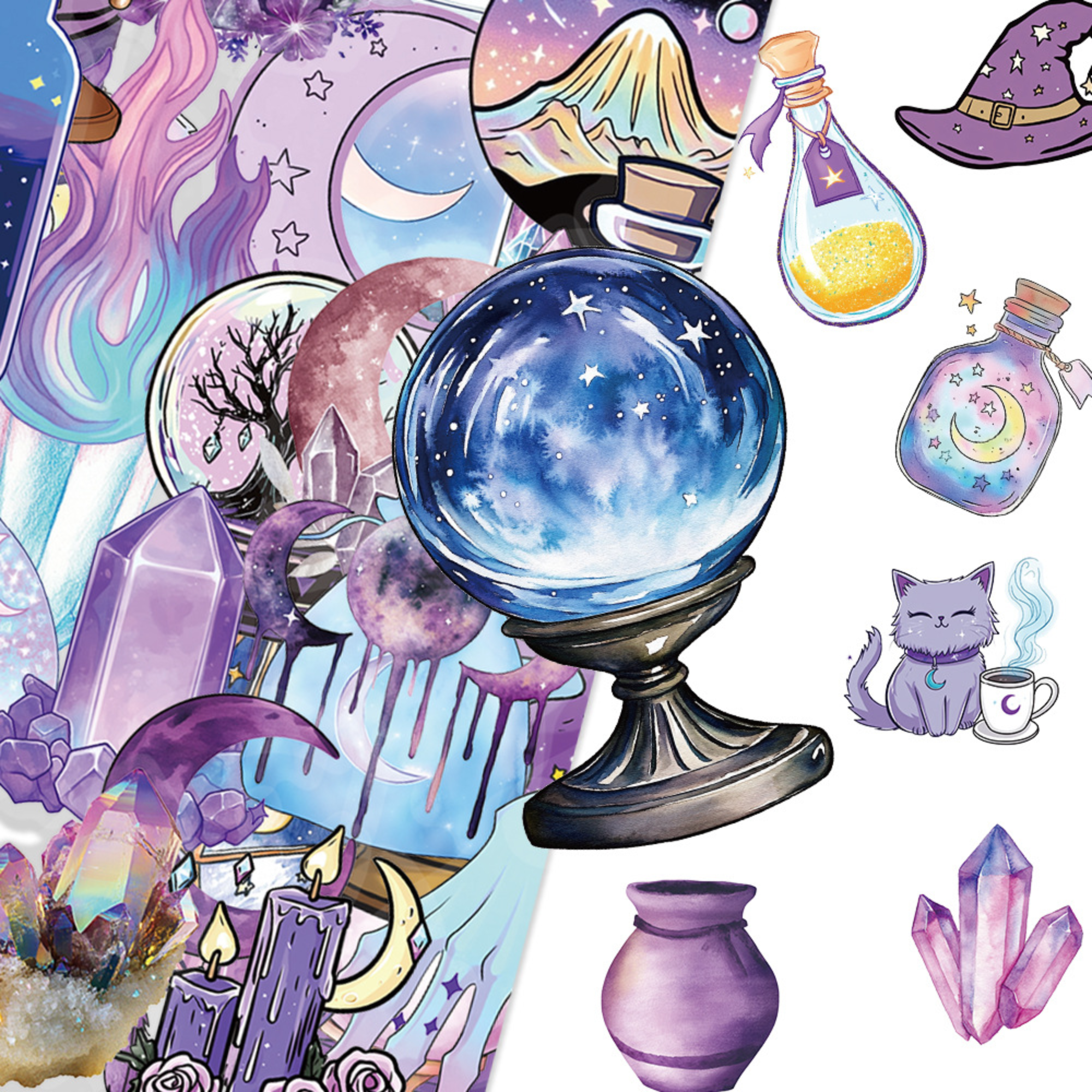 Witchy Purple Magic (50 pcs)