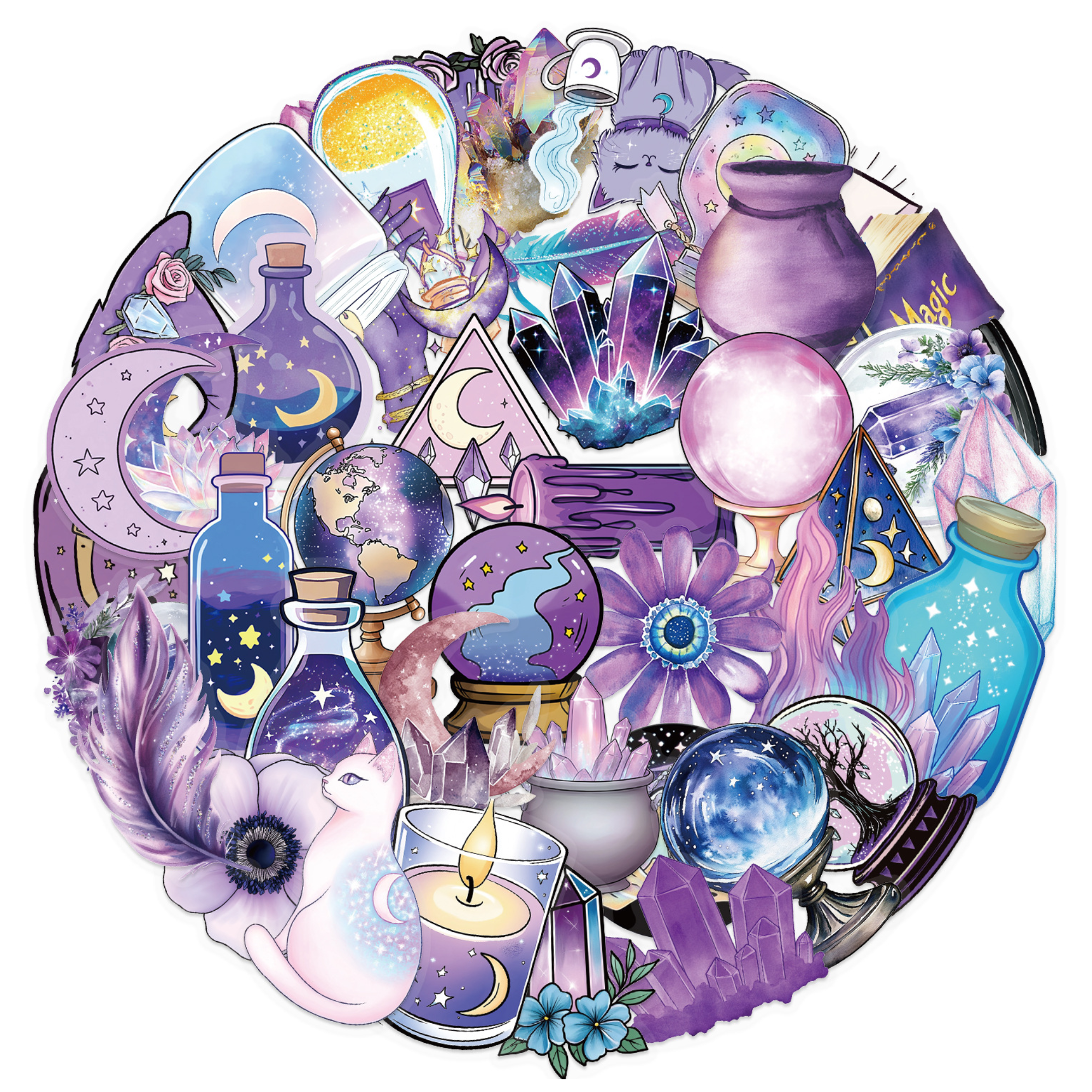 Witchy Purple Magic (50 pcs)