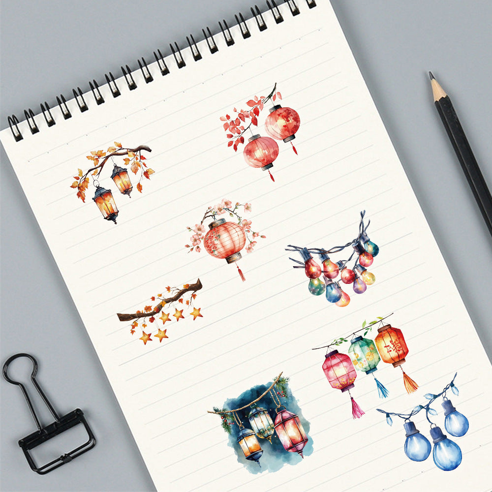Lantern Stickers (50 pcs)