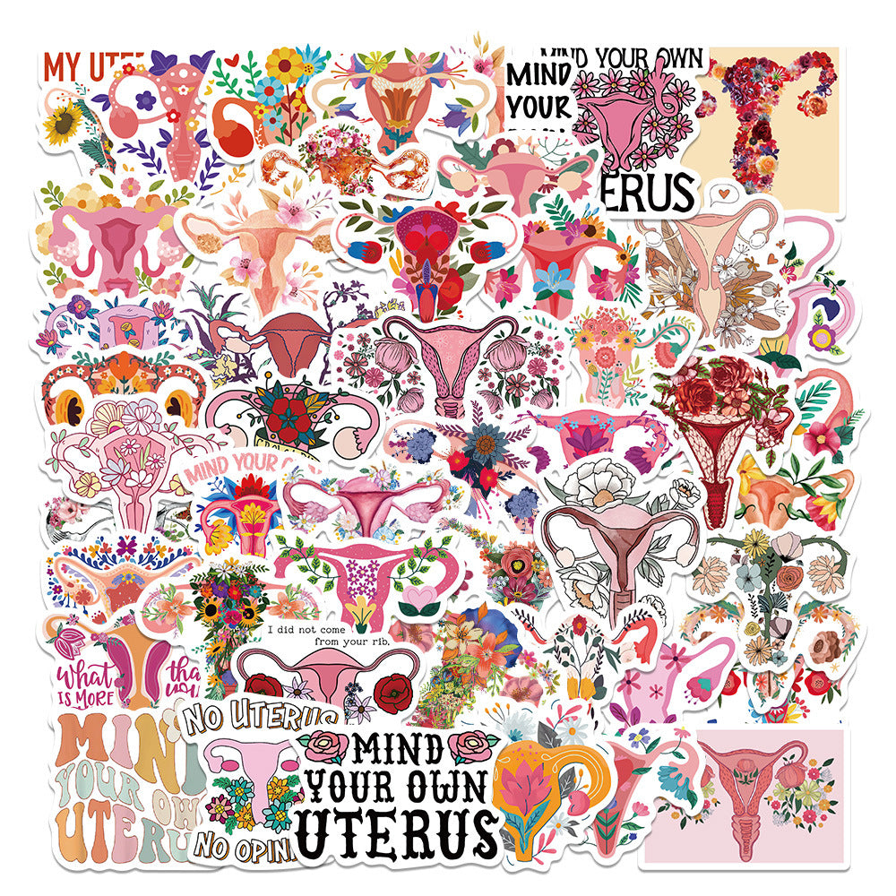 Uterus Stickers (50 pcs)