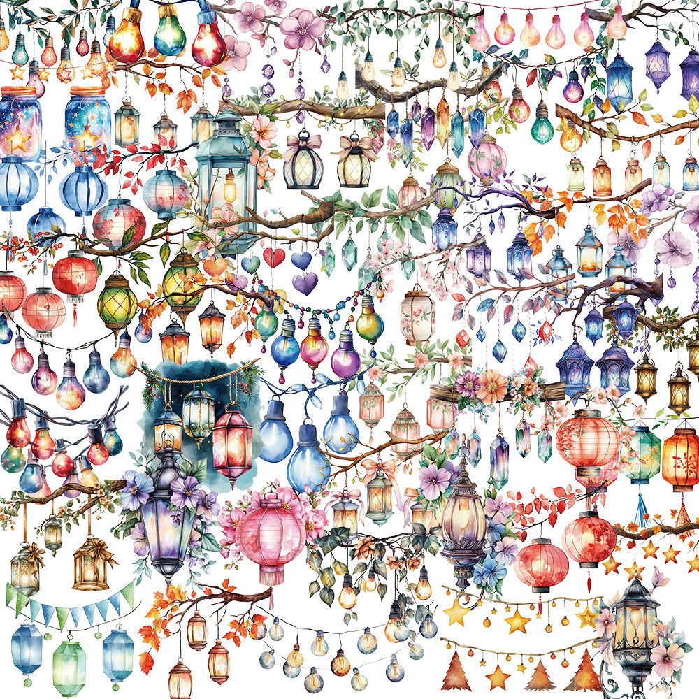 Lantern Stickers (50 pcs)