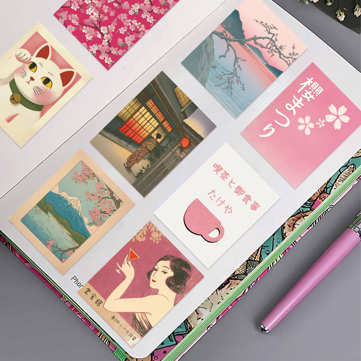 Japanese Aesthetic Stickers (50 pcs)