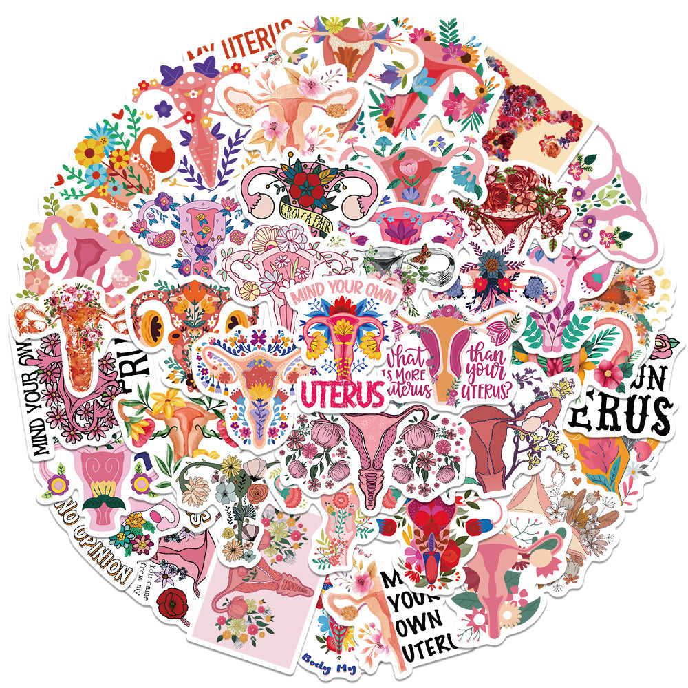Uterus Stickers (50 pcs)