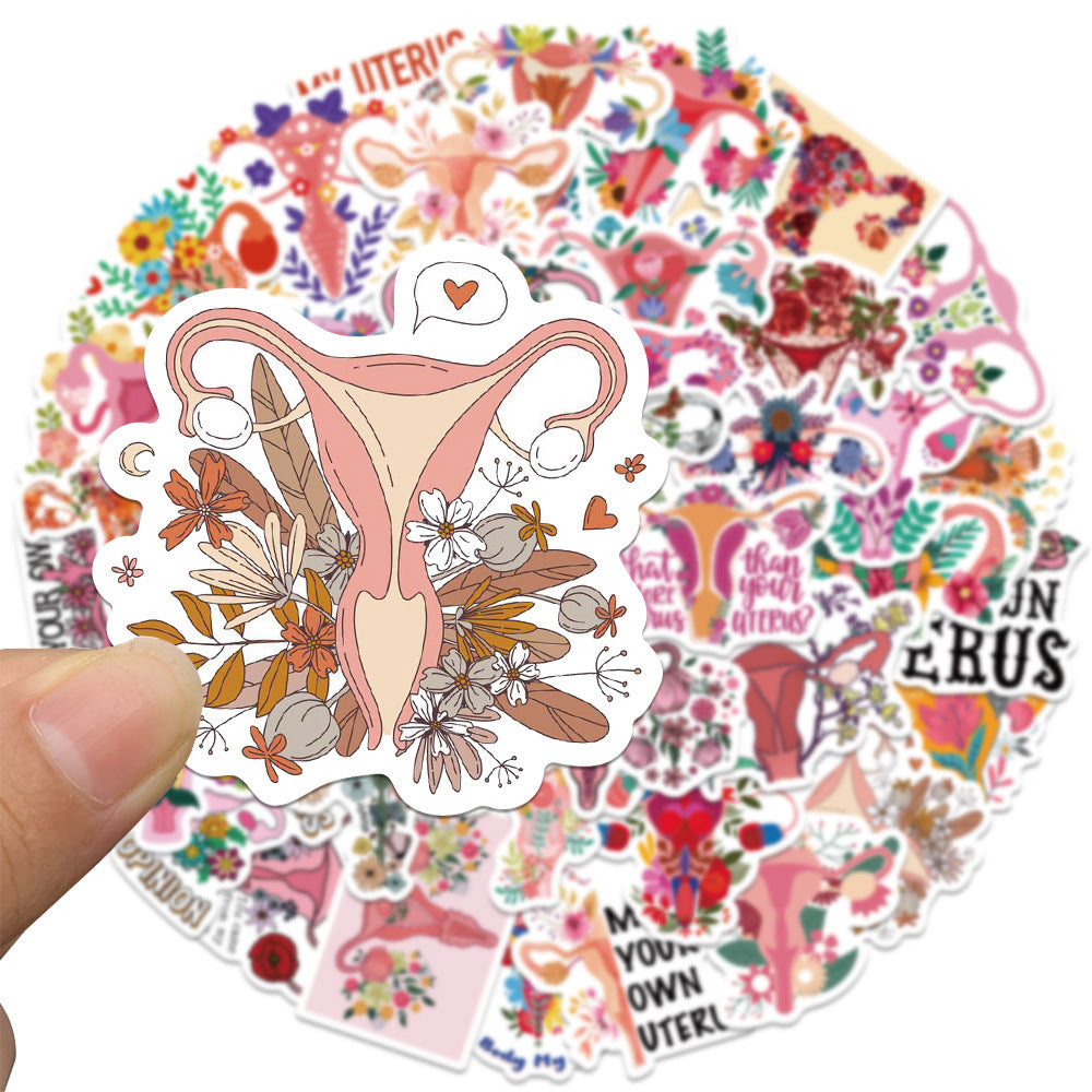 Uterus Stickers (50 pcs)